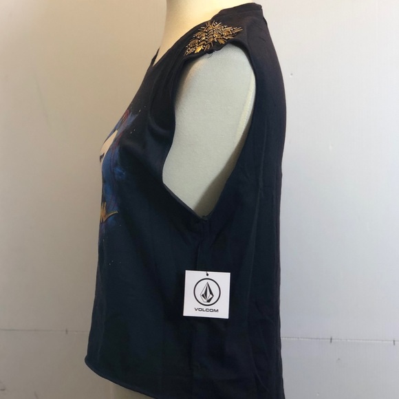 Volcom Tees Me Tank Top size S Vintage black - Picture 5 of 8